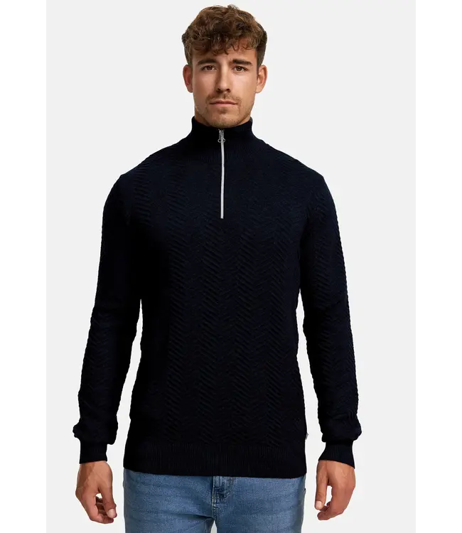 KRONSTADT Kronstadt KS2790 KSCarlo Half Zip Knit Sky Captain