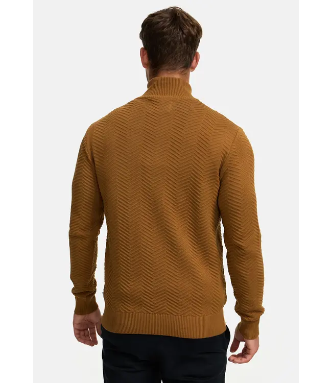 KRONSTADT Kronstadt KS2790 KSCarlo Half Zip Knit PO29933 Monks Robe Mix