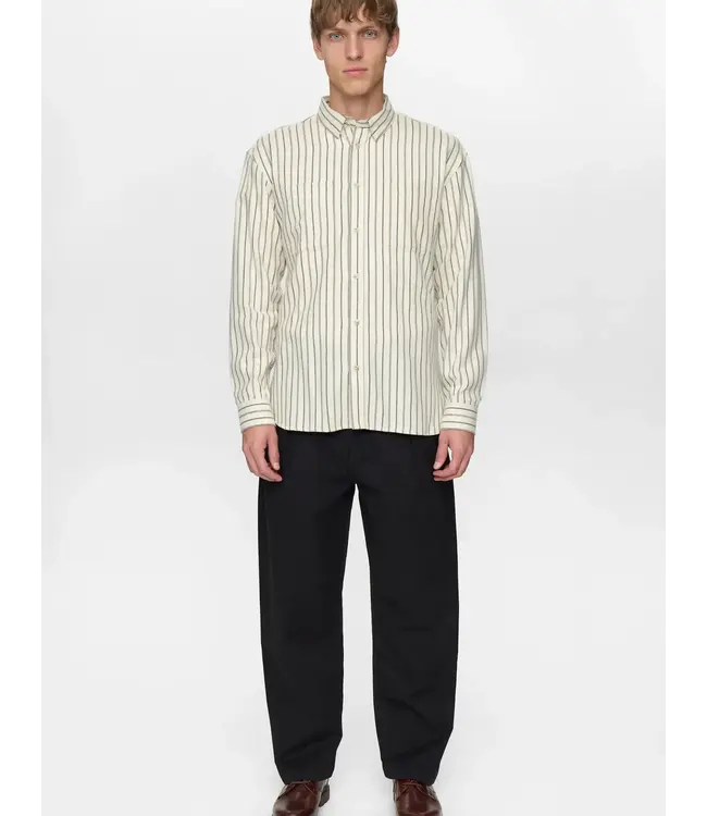 ANERKJENDT Anerkjendt 902178 Aklasse Stripe L/S Shirt 9503 Tofu