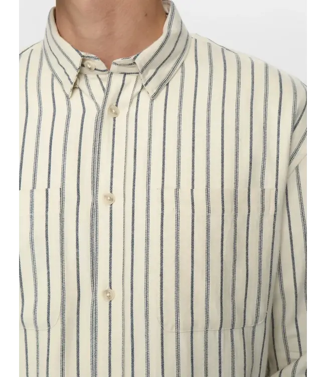 ANERKJENDT Anerkjendt 902178 Aklasse Stripe L/S Shirt 9503 Tofu
