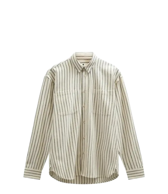 ANERKJENDT Anerkjendt 902178 Aklasse Stripe L/S Shirt 9503 Tofu