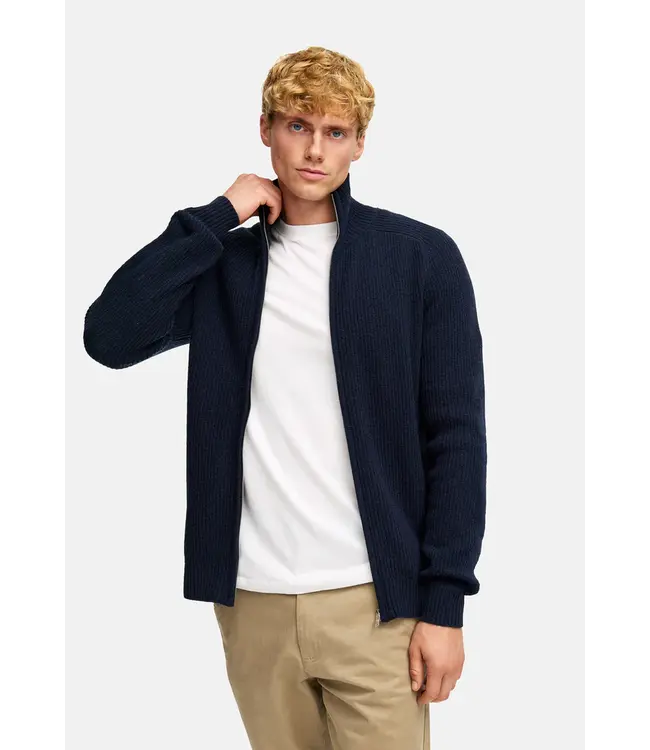 KRONSTADT Kronstadt KS35019 KSAbel zip cardigan knit 469 Sky captain