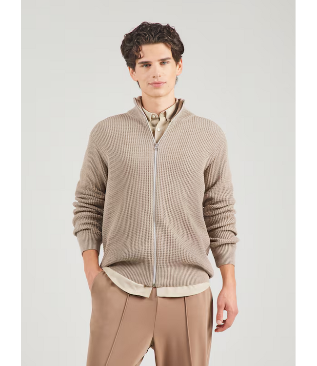 KRONSTADT Kronstadt KS35019 KSAbel zip cardigan knit 039 Sand mix