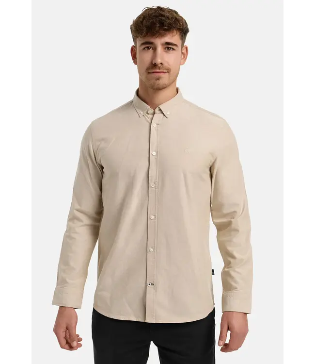 KRONSTADT Kronstadt KS2796BS KSJohan Oxford Washed  Shirt 961 Chinchilla