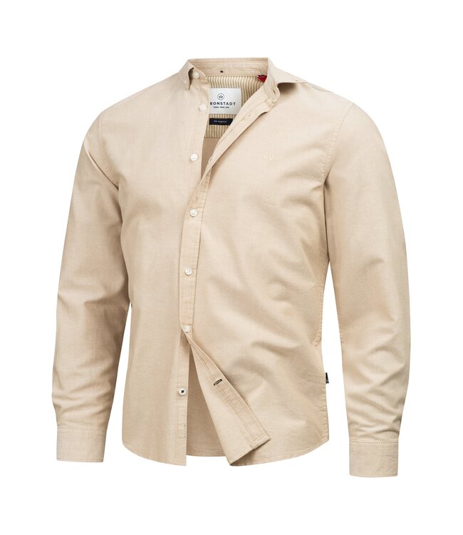 KRONSTADT Kronstadt KS2796BS KSJohan Oxford Washed  Shirt 961 Chinchilla