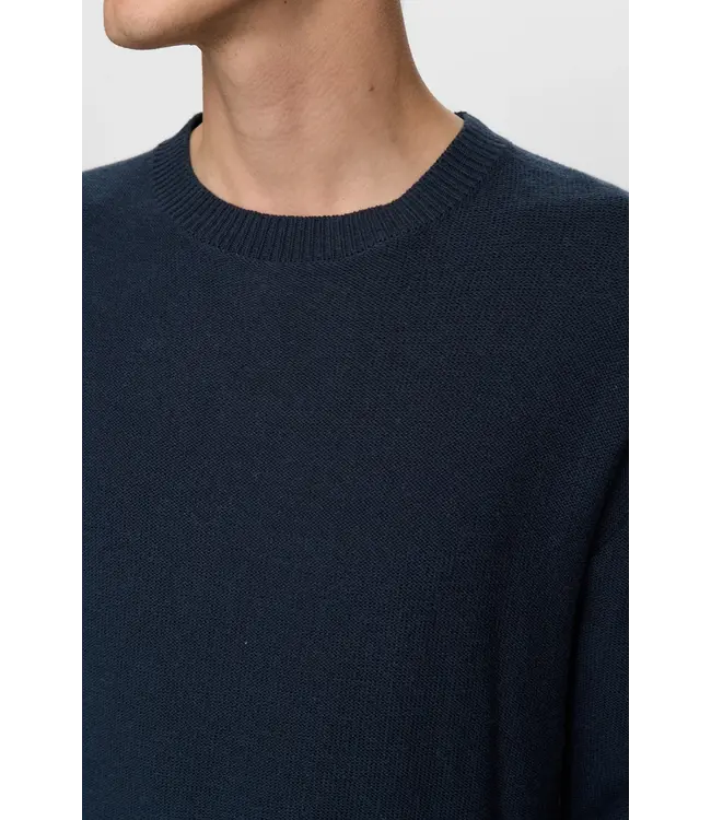 ANERKJENDT Anerkjendt Akebbe Cotton/ Silk Knit 902182 Sky Captain