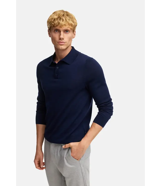 KRONSTADT Kronstadt KS35012 KSJohannnes merino polo knit 469 Sky Captain