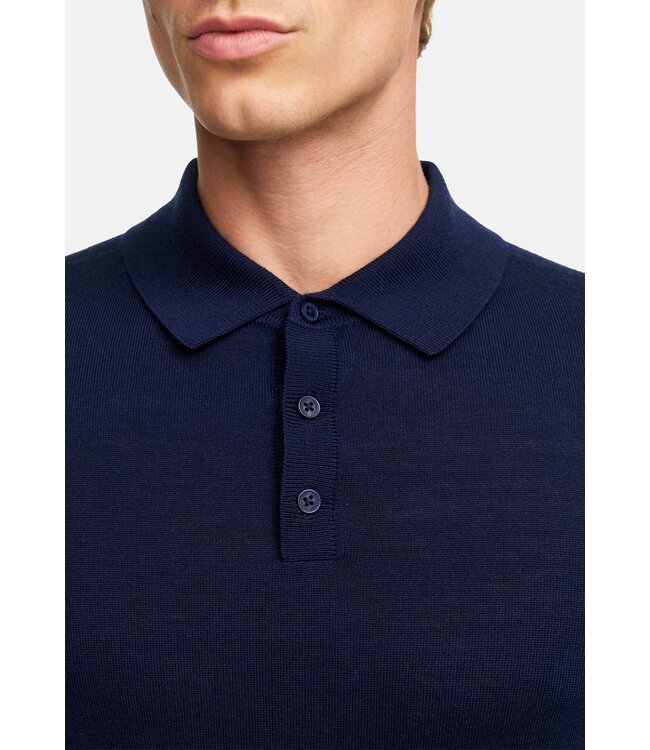 KRONSTADT Kronstadt KS35012 KSJohannnes merino polo knit 469 Sky Captain