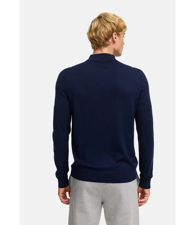 KRONSTADT Kronstadt KS35012 KSJohannnes merino polo knit 469 Sky Captain