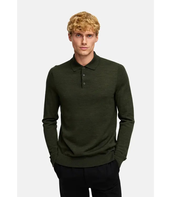 KRONSTADT Kronstadt KS35012 KSJohannes merino polo knit 609 Army mix