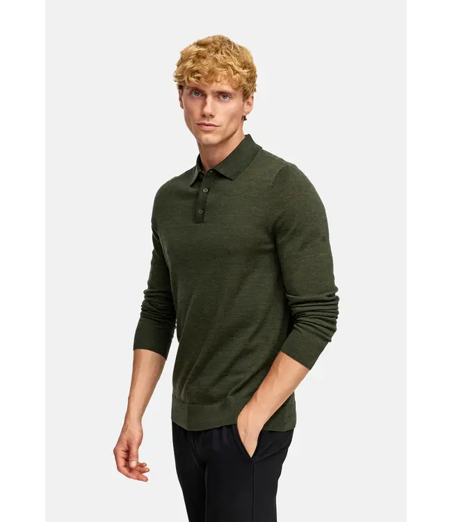 KRONSTADT Kronstadt KS35012 KSJohannes merino polo knit 609 Army mix