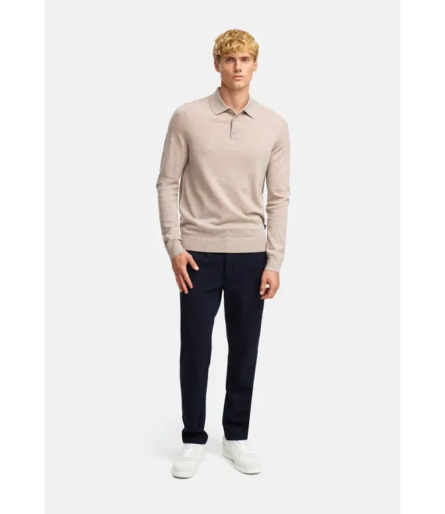 KRONSTADT Kronstadt KS35012 KSJohannes merino polo 039 sand mix