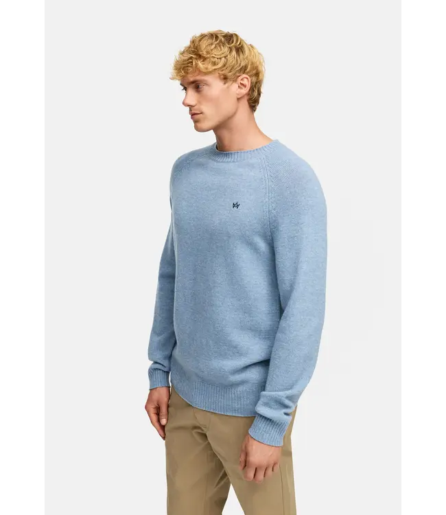 KRONSTADT Kronstadt PO29417 Larson Crew Neck Knit KS35001 Blue Shadow Mix