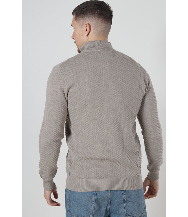 KRONSTADT Kronstadt KS2790 KSCarlo Half Zip Knit Sand Mix