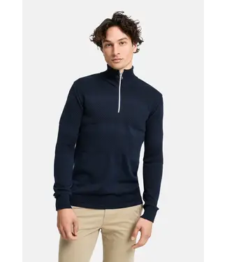 KRONSTADT Kronstadt PO29932 KS3585 KSHannes Half Zip Coton Knit 469 Sky Captain KRONSTADT Kronstadt PO29932 KS3585 KSHannes Half Zip Coton Knit 469 Sky Captain