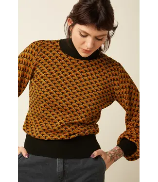 KING LOUIE King Louie Rollneck Top Frio 10036 Cabernet Red