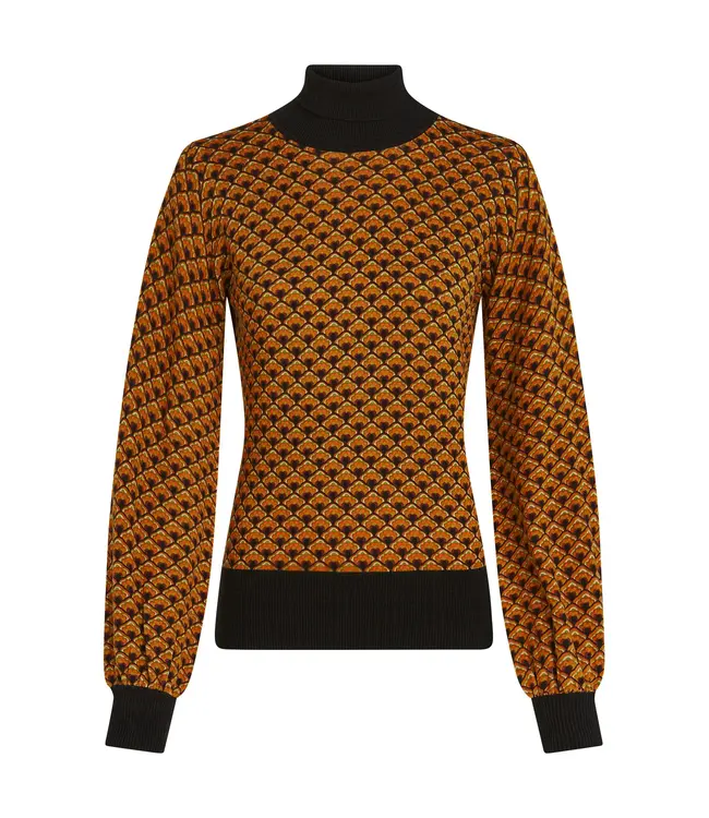 KING LOUIE King Louie Rollneck Top Frio 10036 Cabernet Red