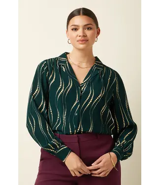 KING LOUIE King Louie Bella Blouse Twirl 10028 Pine Green