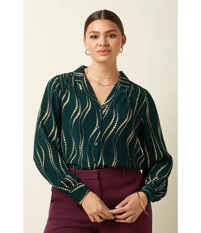 KING LOUIE King Louie Bella Blouse Twirl 10028 Pine Green