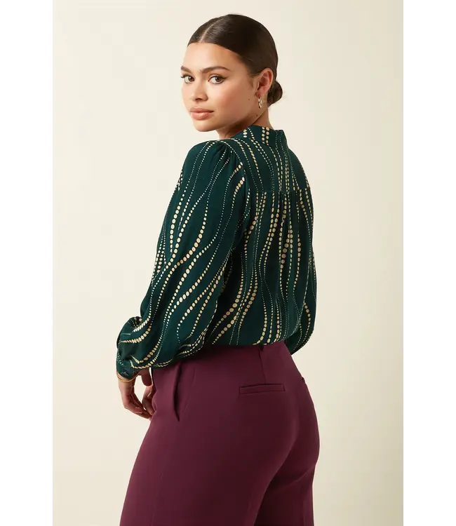 KING LOUIE King Louie Bella Blouse Twirl 10028 Pine Green