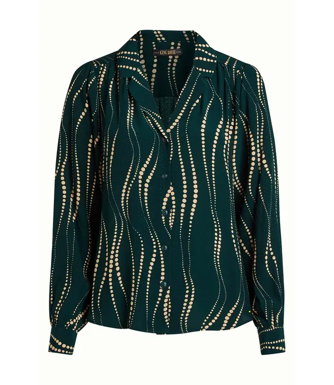 KING LOUIE King Louie Bella Blouse Twirl 10028 Pine Green