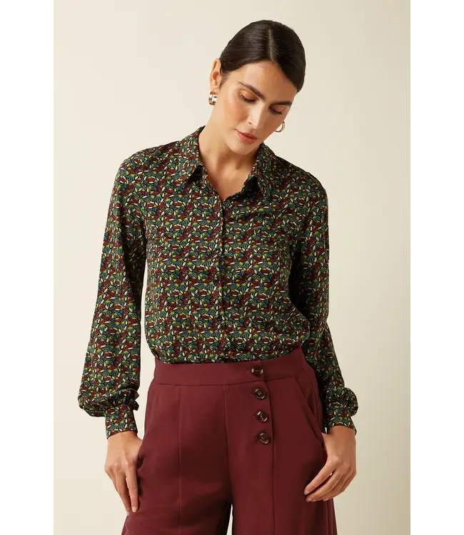 KING LOUIE King Louie 10180 Maisie Blouse Mirth Jersey 678 Rhubarb Red