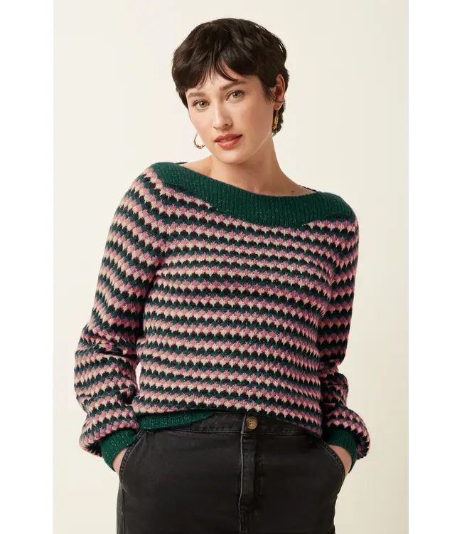 KING LOUIE King Louie Erin Top Flora 09823 Pine Green