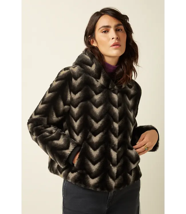 KING LOUIE King Louie 09922 Judy Coat Deco Fur Black