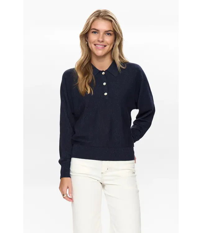 Nümph Nümph Nudajana L/S Polo 706342 Dark Sapphire