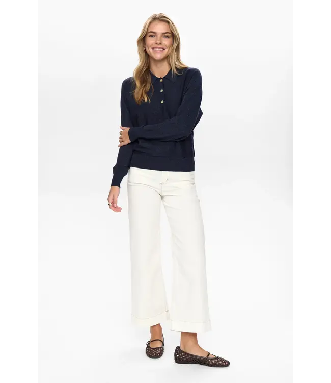 Nümph Nümph Nudajana L/S Polo 706342 Dark Sapphire