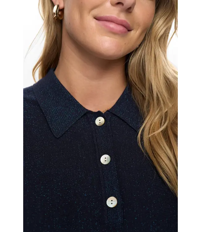 Nümph Nümph Nudajana L/S Polo 706342 Dark Sapphire