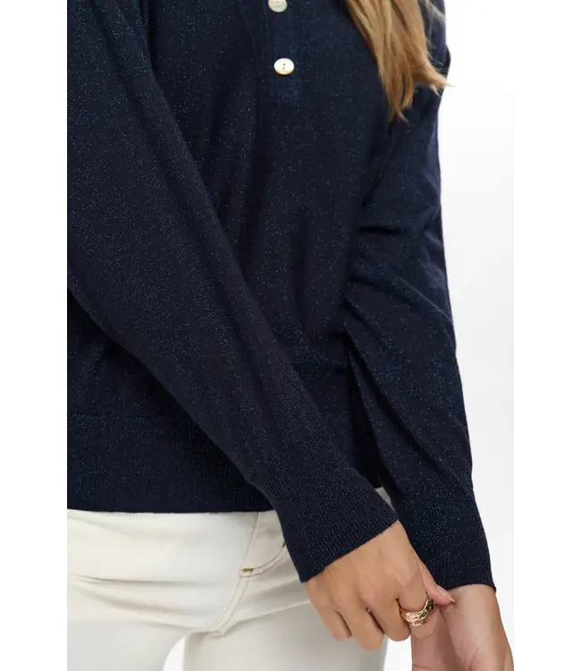 Nümph Nümph Nudajana L/S Polo 706342 Dark Sapphire