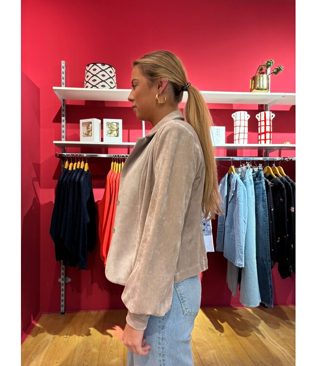 HELENA HART Helena Hart 7640 Blazer Lora Velour Sand