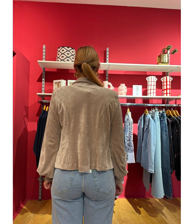 HELENA HART Helena Hart 7640 Blazer Lora Velour Sand