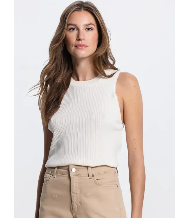 JANSEN AMSTERDAM Jansen Amsterdam Moise SS26 Top 000097 Cream