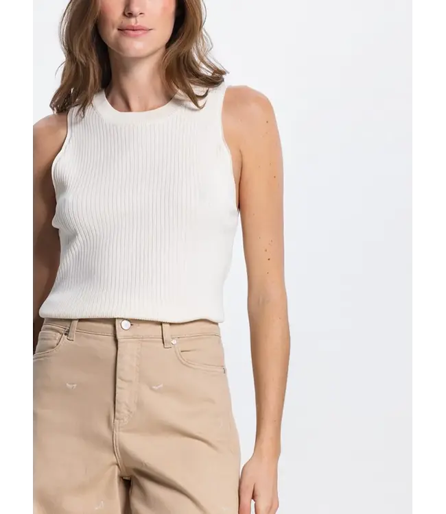 JANSEN AMSTERDAM Jansen Amsterdam Moise SS26 Top 000097 Cream