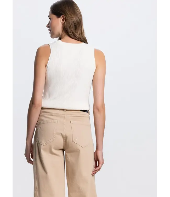 JANSEN AMSTERDAM Jansen Amsterdam Moise SS26 Top 000097 Cream