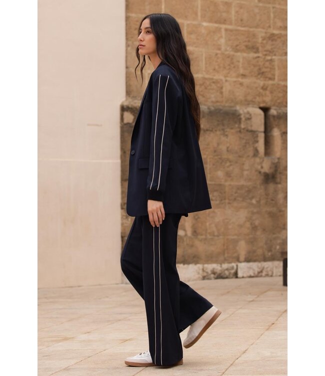 JANSEN AMSTERDAM Jansen Amsterdam Olivia SS26 Broek 000780 Dark Blue