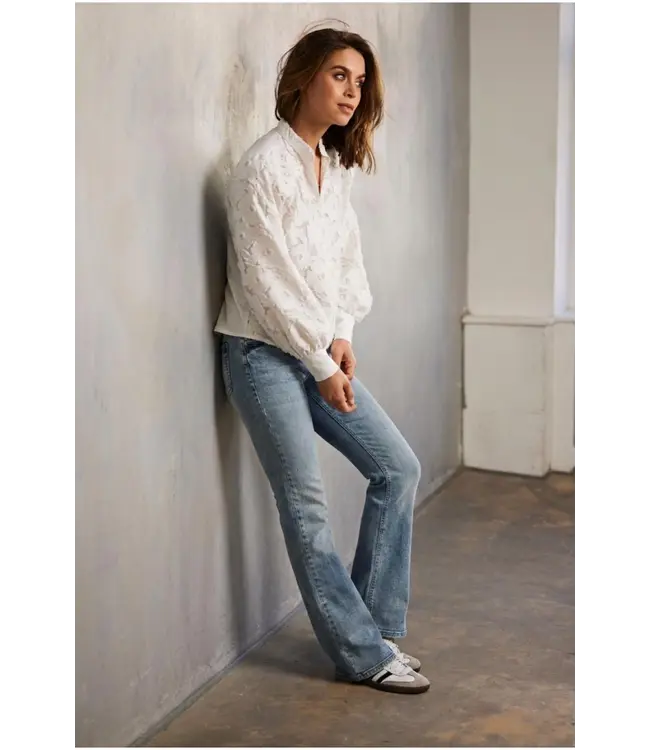 HELENA HART Helena Hart Broek Flair Denim 7620 Vintage Blue