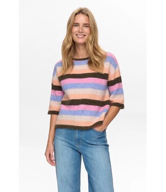 Nümph Nümph Nuriette Stripy SS Pullover 706422 Sea Turtle