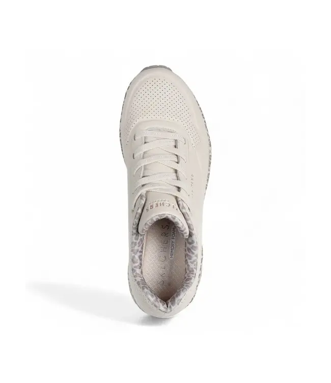 SKECHERS Skechers uno safari time 155412/WHLD white leopard