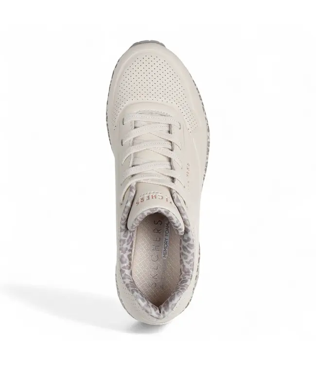 SKECHERS Skechers uno safari time 155412/WHLD white leopard