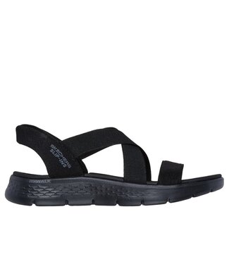 SKECHERS 141489-BBK Go Walk Flex Sandal - Glimmer Up Black 3256