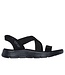 SKECHERS 141489-BBK Go Walk Flex Sandal - Glimmer Up Black 3256