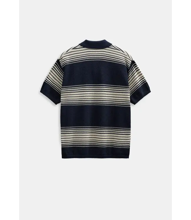 ANERKJENDT Anerkjendt Akseb stripe polo 902220 Sky captain