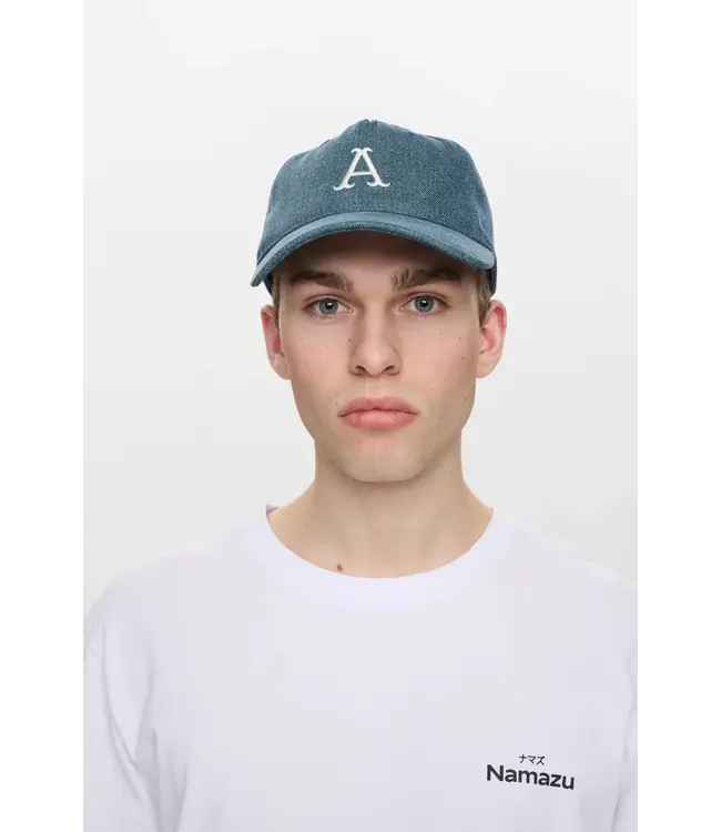 ANERKJENDT Anerkjendt Akemil denim cap 902386 medium blue denim