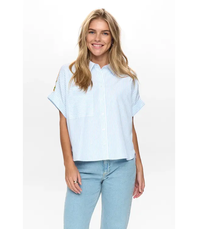 Nümph Numph Nuashley Shirt 3054 Art Blue