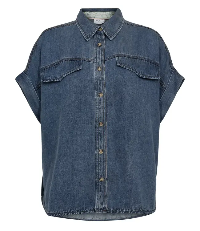 Nümph Numph Nuelida Sleeveless Shirt 3160 Snow Washed Denim
