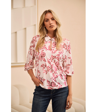 HELENA HART Helena Hart 7761 Top Liv Print Roze