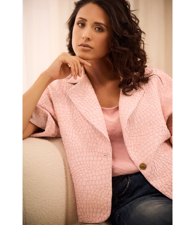 HELENA HART Helena Hart 7733 Blazer Pien Croco Roze